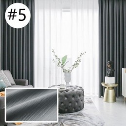 Nouveaux Rideaux Occultants En Coton Et Soie De Luxe, Couleur Unie, Pour Chambre À Coucher