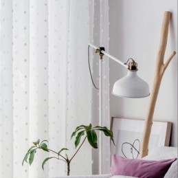 Rideau Transparent En Relief Nordique Sur Mesure En Tulle Blanc Pour Salon Et Chambre À Coucher