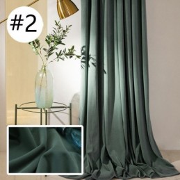 Rideau Occultant En Flanelle Solide De Style Nordique Pour Hôtel, Rideau Sur Mesure