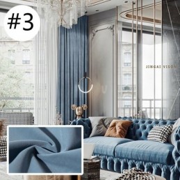Rideau Occultant En Flanelle Solide De Style Nordique Pour Hôtel, Rideau Sur Mesure