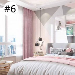 Rideau Occultant En Flanelle Solide De Style Nordique Pour Hôtel, Rideau Sur Mesure