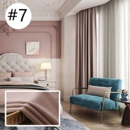Rideau Occultant En Flanelle Solide De Style Nordique Pour Hôtel, Rideau Sur Mesure