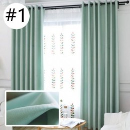 Rideaux Occultants En Velours Et Lin De Couleur Unie Nordique, Fabriqués Sur Mesure