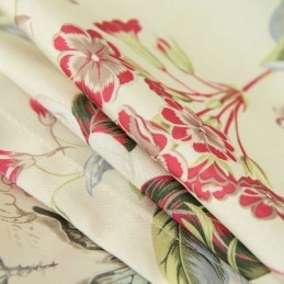 Rideau En Coton Et Lin Sur Mesure, Style Américain, Imprimé Végétal