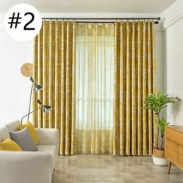 Rideau Occultant Sur Mesure Style Américain Imprimé Végétal
