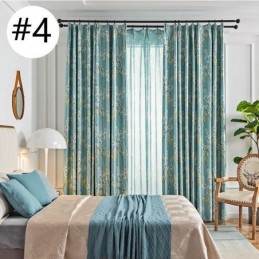 Rideau Occultant Sur Mesure Style Américain Imprimé Végétal