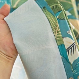 Rideaux En Coton Et Lin De Style Américain Imprimés Feuilles De Bananier