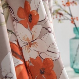 Rideau En Coton Et Lin Sur Mesure, Style Américain, Imprimé Floral