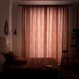 Rideau Sur Mesure Style Américain, Semi-Occultant, Imprimé Végétal