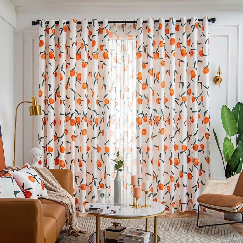 Rideau Sur Mesure Rideau Style Nordique Imprimé Fruits