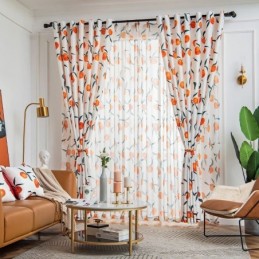 Rideau Sur Mesure Rideau Style Nordique Imprimé Fruits