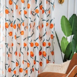 Rideau Sur Mesure Rideau Style Nordique Imprimé Fruits