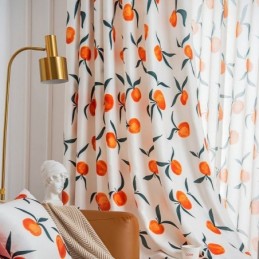 Rideau Sur Mesure Rideau Style Nordique Imprimé Fruits