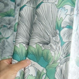 Rideau Semi-Occultant Sur Mesure, Style Américain, Imprimé Végétal