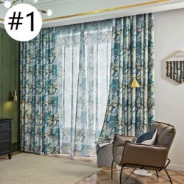 Rideau De Style Américain Sur Mesure, Imprimé Végétal
