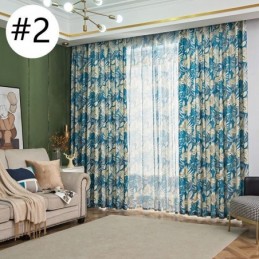 Rideau De Style Américain Sur Mesure, Imprimé Végétal