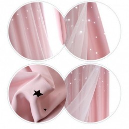 Rideau Occultant Fresh Max Sur Mesure, Motif Étoile Creuse Transparente, Pour Chambre D'Enfant