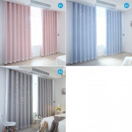 Rideau Occultant Fresh Max Sur Mesure, Motif Étoile Creuse Transparente, Pour Chambre D'Enfant