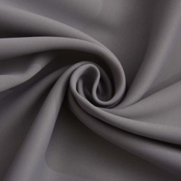 Rideau Occultant Gris Moderne Sur Mesure, Couleur Unie, Imitation Soie, Tissu Pour Salon Et Chambre À Coucher