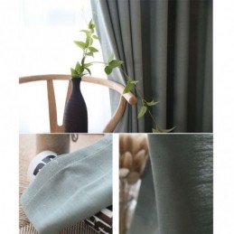 Rideau Moderne Sur Mesure, Protection De L'Environnement, En Coton Et Lin, Couleur Unie, Pour Salon