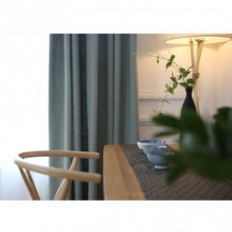 Rideau Moderne Sur Mesure, Protection De L'Environnement, En Coton Et Lin, Couleur Unie, Pour Salon