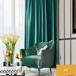 Rideaux Semi-Occultants En Velours Hollandais Sur Mesure De Style Japonais