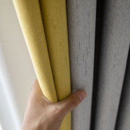 Rideau À Épissure Double Couleur, Sur Mesure, Moderne, Simple, Semi-Occultant, Pour Salon Et Chambre À Coucher