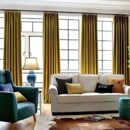 Grand Rideau De Fenêtre En Velours Sur Mesure Panneau De Rideau Sur Mesure Plusieurs Couleurs Au Choix Un
