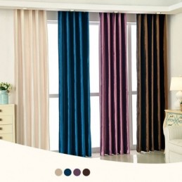 Grand Rideau De Fenêtre En Velours Sur Mesure Panneau De Rideau Sur Mesure Plusieurs Couleurs Au Choix Un
