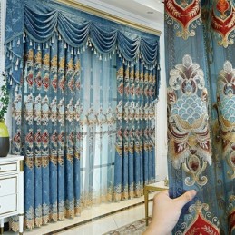 Rideau En Chenille Sur Mesure, Style Européen, Pour Fenêtre