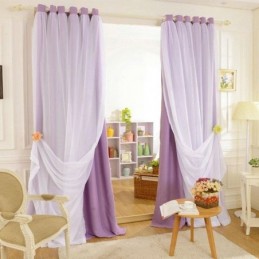 Rideaux Double Couche Occultants De Campagne Prêts À Poser, Personnalisation Avancée