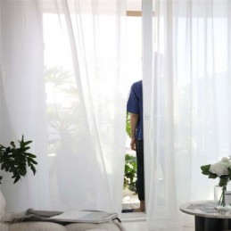 Rideau Transparent Blanc...