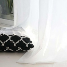 Rideau Transparent Blanc Uni Sur Mesure, Tissu Moderne Et Simple Pour Salon, Chambre À Coucher, Bureau