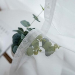 Rideau Transparent Respirant Blanc Sur Mesure, Tissu Moderne Et Simple Pour Salon, Chambre À Coucher, Bureau