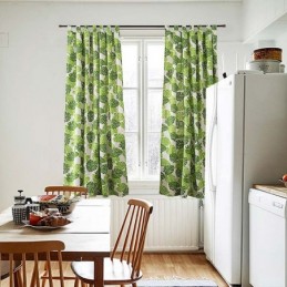 Rideau Imprimé Feuille De Bananier, Rideau Sur Mesure, Style Nordique, Pour Salon, Chambre À Coucher, Bureau, Tissu Semi-Occultant