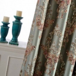 Rideau Occultant Classique Max Sur Mesure, Imitation Gaufrage, Jacquard, Pour Chambre À Coucher