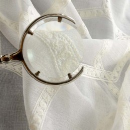 Rideau Transparent Brodé En Nid D'Abeille Sur Mesure, Tissu Abstrait Américain Pour Salon Et Chambre À Coucher