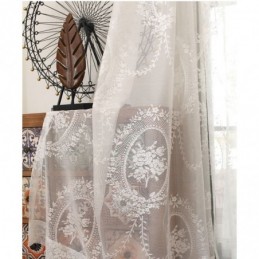 Rideau Transparent De Style Européen Sur Mesure, Panneau De Rideau En Dentelle, Rosace Et Miroir, Voile Pour Balcon, Baie Vitrée