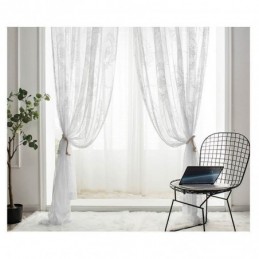Rideau Transparent De Style Européen Sur Mesure, Panneau De Rideau En Dentelle, Rosace Et Miroir, Voile Pour Balcon, Baie Vitrée