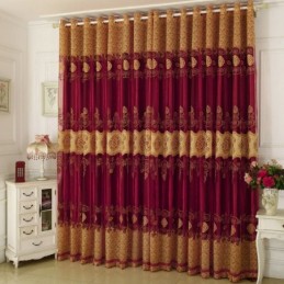 Rideau En Voile Classique Minimaliste Sur Mesure, Rideau En Jacquard Européen Pour Salon, Fenêtre