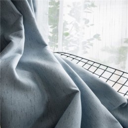 Rideau Occultant En Lin Sur Mesure, Couleur Unie, Protection De L'Environnement, Obscurcissement De La Pièce
