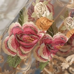 Rideau Transparent Nordique Sur Mesure, Luxueux Et Respirant, Brodé, Pour Salon