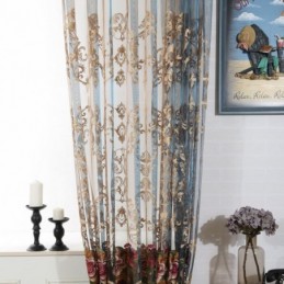 Rideau Transparent Nordique Sur Mesure, Luxueux Et Respirant, Brodé, Pour Salon