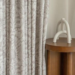Rideaux À Imprimé Feuilles En Polyester De Style Américain