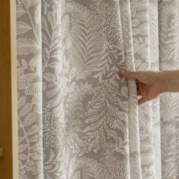 Rideaux À Imprimé Feuilles En Polyester De Style Américain