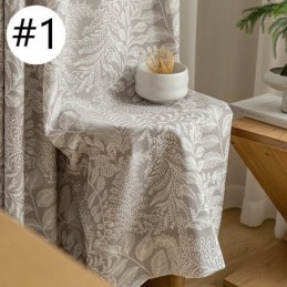 Rideaux À Imprimé Feuilles En Polyester De Style Américain