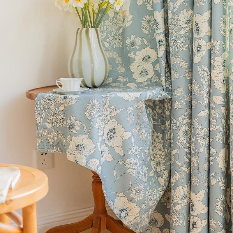 Rideaux De Style Américain À Imprimé Floral
