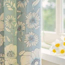 Rideaux De Style Américain À Imprimé Floral