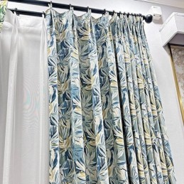 Rideaux Occultants En Flanelle À Imprimé Floral Américain