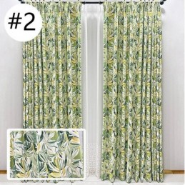 Rideaux Occultants En Flanelle À Imprimé Floral Américain
